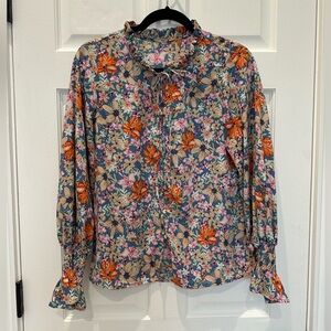 Flowered Women’s Top - size small